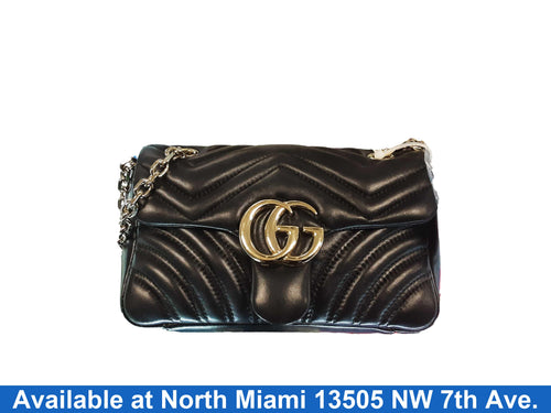Gucci Gg Marmont Mini Shoulder Bag Black Purse / Handbag