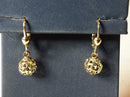 Gold Ball Earrings - Yellow Gold 14k (.585) 1.8 grams