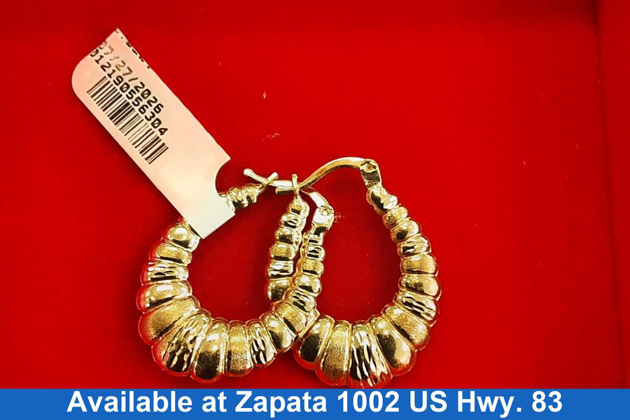 Shrimp Earrings - Yellow Gold 10k (.417) 2 grams