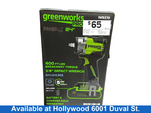 Greenwork Iw5370 Green Cordless Impact Drill