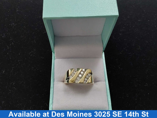 Men's Ring - Yellow Gold 10k (.417) 4.3 grams Size 11