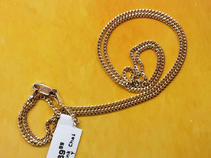 Cuban Link Chain - Yellow Gold 14k (.585) 4.8 grams 20 inch