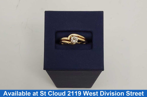 Women's Ring - Solitaire - Yellow Gold 14k (.585) 4.09 grams Size 8