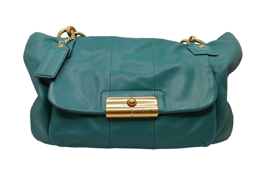 Coach Kristin Marine Shoulder Bag Blue Purse / Handbag