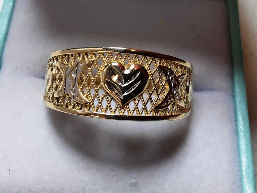 Women's Ring - Yellow Gold 14k (.585) 2.9 grams Size 12