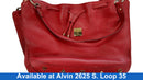 Mcm Red Leather Tote Red Purse / Handbag