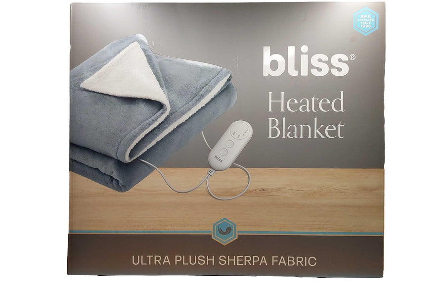 Bliss Heated Blanket Gray Other Household Appliance