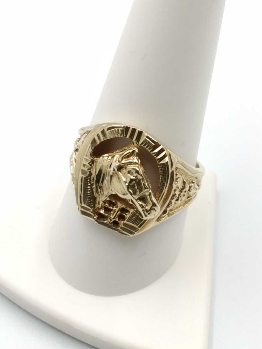 Men's Ring - Yellow Gold 10k (.417) 6.2 grams Size 7