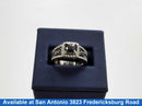 Women's Black Diamond Ring White Gold 14k Size 6.5
