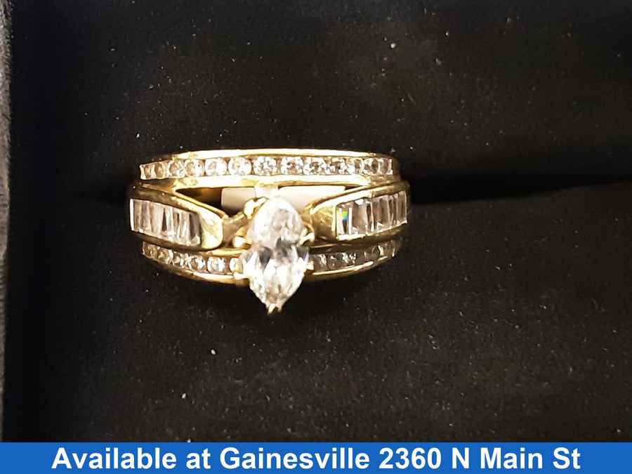 Women's Ring - Yellow Gold 10k (.417) 3.6 grams Size 7.5