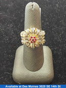 Women's Ring - Yellow Gold 14k (.585) 10.6 grams Size 7