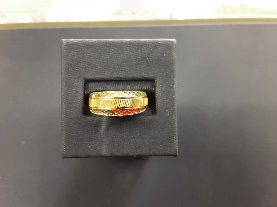 Ring - Wedding Band - Yellow Gold 14k (.585) 6 grams Size 20