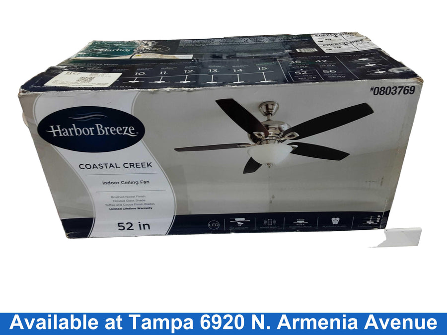 Harbor Breeze 0803769 Brown Ceiling Fan