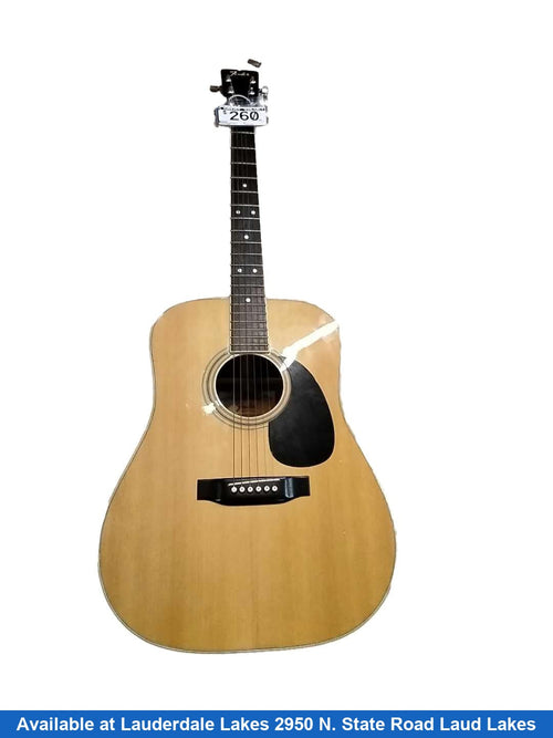 Fender F75 Brown Acoustic / Electric Classic Guitar