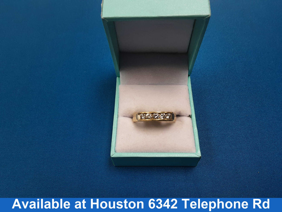 Ring - Wedding Band - Yellow Gold 14k (.585) 7.1 grams Size 12