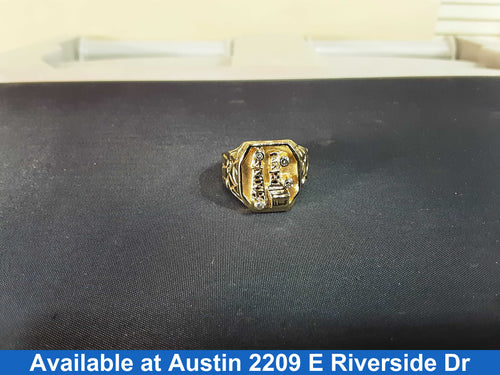 Men's Ring - Yellow Gold 14k (.585) 8.9 grams Size 7.5