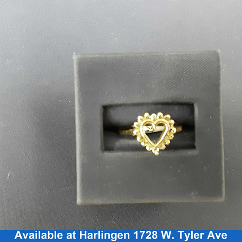 Women's Ring - Yellow Gold 10k (.417) 2.1 grams Size 7