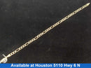 Figaro Bracelet - Yellow Gold 14k (.585) 4.5 grams 7 inch
