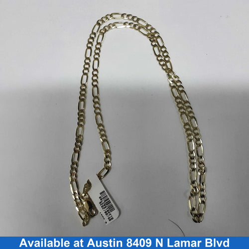 Figaro Chain - Yellow Gold 14k (.585) 13.6 grams 20 inch