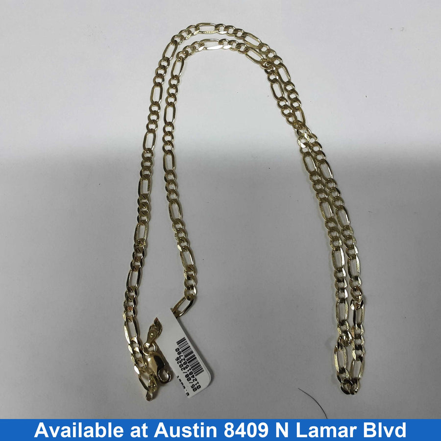 Figaro Chain - Yellow Gold 14k (.585) 13.6 grams 20 inch