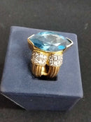 Women's Ring - Yellow Gold 18k (.750) 12.7 grams Size 20