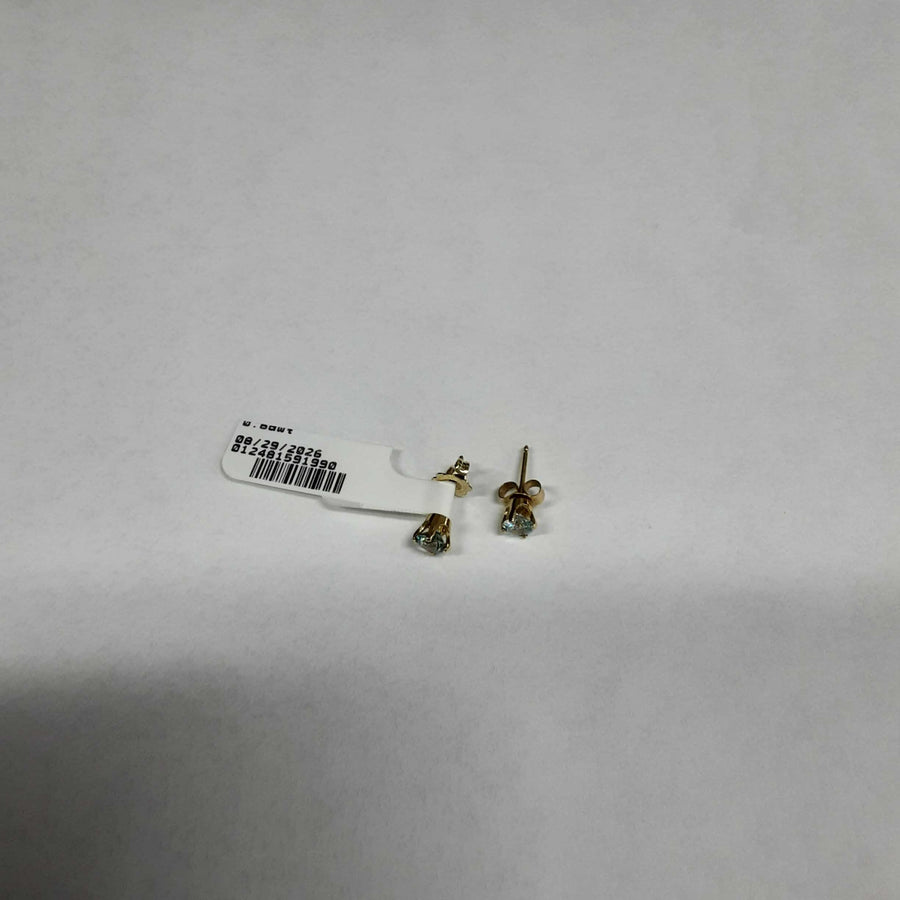 Double Stud Earring - Yellow Gold 14k (.585) 0.8 grams