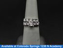 Ring - Wedding Set - White Gold 10k (.417) 6.2 grams Size 6.5