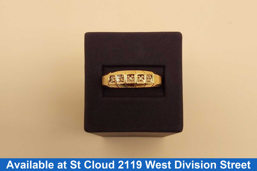 Men's Ring - Yellow Gold 10k (.417) 3.86 grams Size 12.5