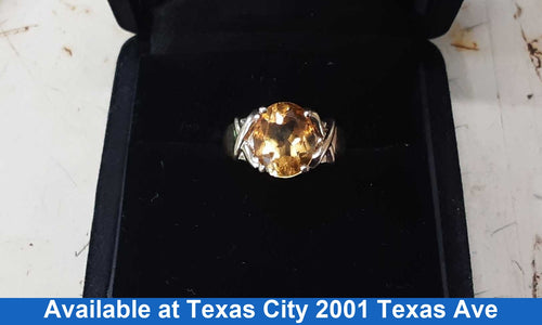 Women's Ring - Solitaire - Yellow Gold 10k (.417) 5.3 grams Size 9