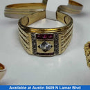 Men's Ring - Yellow Gold 14k (.585) 7.2 grams Size 9.5