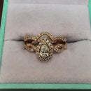 Ring - Engagement Set - Rose Gold 14k (.585) 5.1 grams Size 5