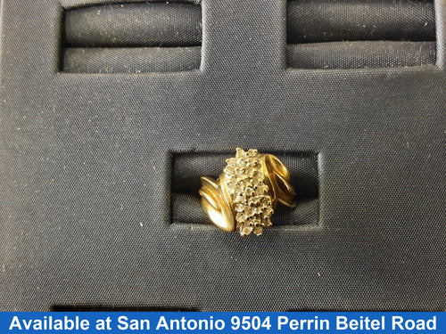 Women's Ring - Yellow Gold 10k (.417) 2.6 grams Size 5.5