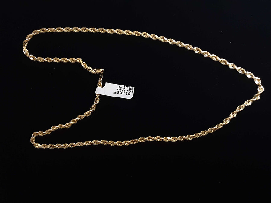 Rope Chain - Yellow Gold 10k (.417) 18.3 grams 22 inch