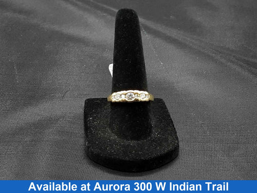 Ring - Wedding Band - Yellow Gold 14k (.585) 3.3 grams Size 6.5