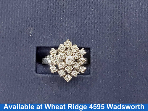 Women's Ring - White Gold 14k (.585) 9.5 grams Size 8