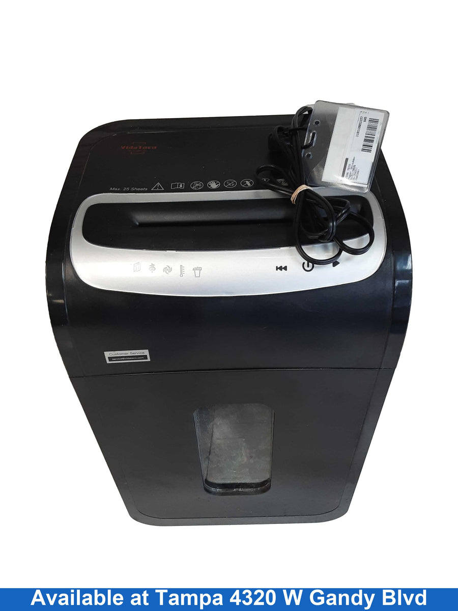 Vida Teco Os-2502ci Black Paper Shredder