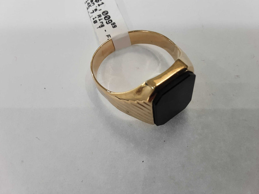 Men's Ring - Yellow Gold 14k (.585) 7.1 grams Size 12.5