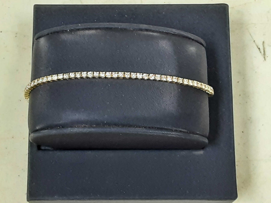 Tennis Bracelet - Yellow Gold 14k (.585) 6.9 grams 7 inch