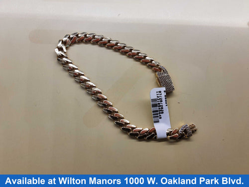 Cuban Link Bracelet - Yellow Gold 10k (.417) 4.6 grams 7 inch