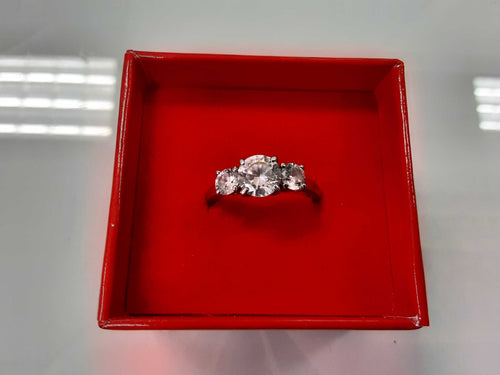Ring - Engagement Set - Silver 2.7 grams Size 7