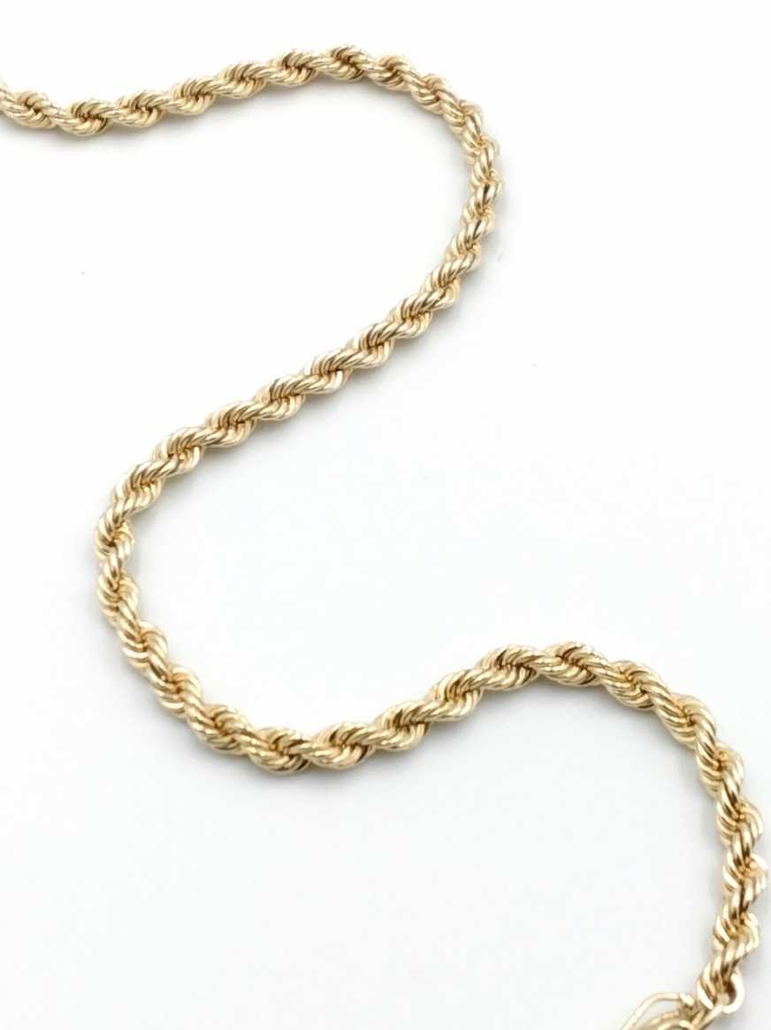 Rope Bracelet - Yellow Gold 10k (.417) 6.2 grams 9 inch