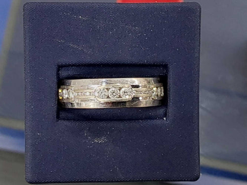 Ring - Wedding Band - White Gold 10k (.417) 6 Grams Size 12
