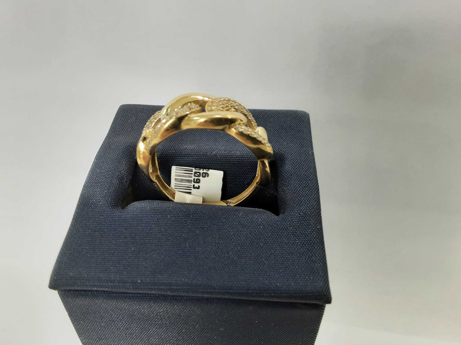 Women's Ring - Yellow Gold 10k (.417) 3.6 grams Size 20