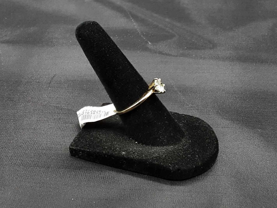 Women's Ring - Solitaire - Yellow Gold 14k (.585) 2 grams Size 6.5