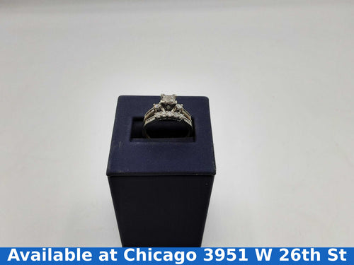 Ring - Engagement Set - White Gold 10k (.417) 3.5 grams Size 9