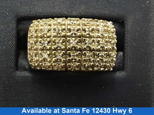 Women's Ring - Yellow Gold 10k (.417) 4.7 grams Size 20