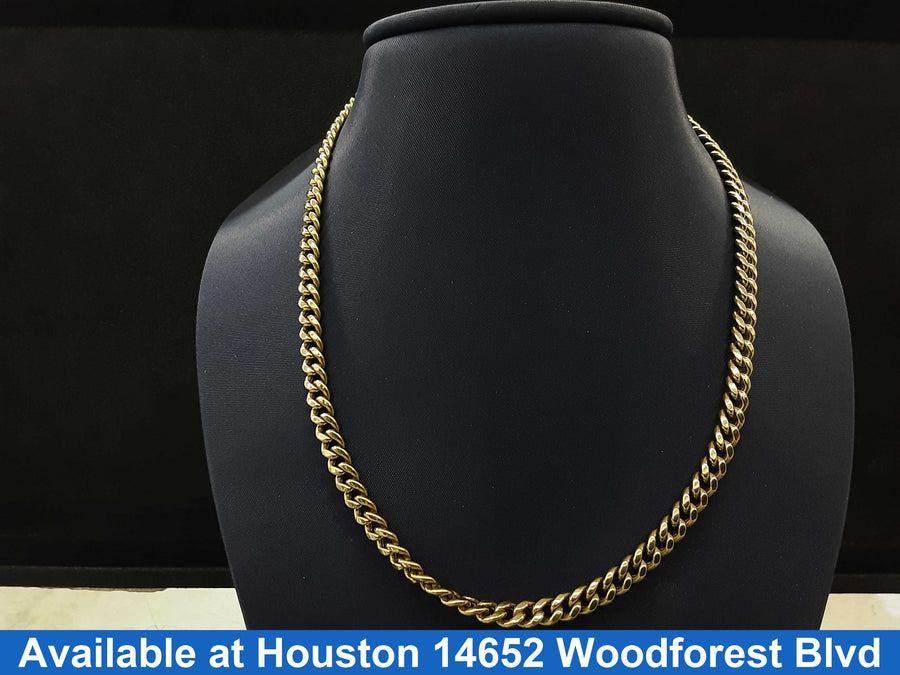 Cuban Link Chain - Yellow Gold 10k (.417) 10.7 grams 20 inch