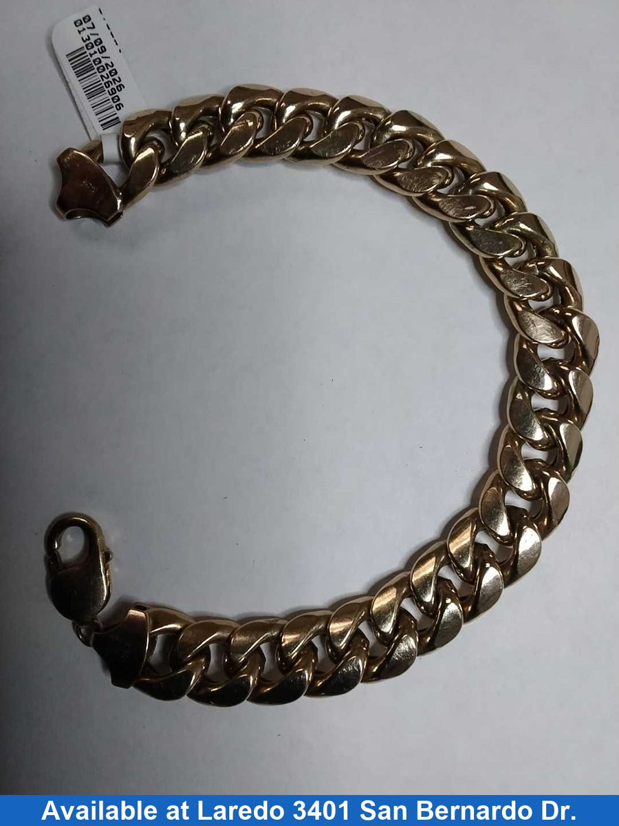 Cuban Link Bracelet - Yellow Gold 10k (.417) 35 grams 9 inch