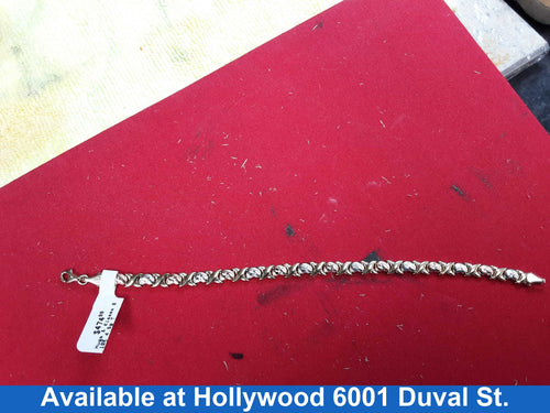 Bracelet - Tricolor Gold 10k (.417) 4.5 grams 6 inch
