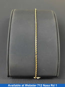 Rope Bracelet - Yellow Gold 14k (.585) 2.5 grams 8 inch